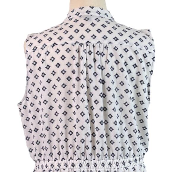 Always Indigo A-line Dress Button Top Elastic Buckle Waist Sleeveless Women’s 3X - Picture 8 of 11